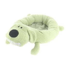 Multipet Round Loofa Dog Bed in Green