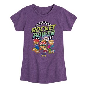 Girls' - Rocket Power - Finish Line Fitted Short Sleeve Graphic T-Shirt - 1 of 4