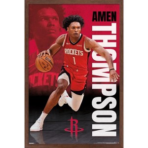 Trends International NBA Houston Rockets - Amen Thompson 25 Framed Wall Poster Prints - 1 of 4