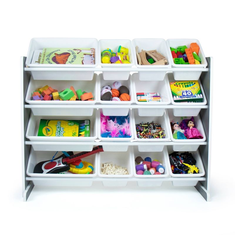Soho Kids&#39; Toy Storage Organizer with 16 Storage Bins Gray/White - Humble Crew, 3 of 9