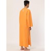 Lars Amadeus Men's Cotton V-Neck Side Split Long Night Gown with Pocket - 4 of 4