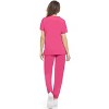 MediChic Womens 8-Pocket Scrubs Set- Mock Neck with 4-Pocket Jogger Scrub Pants - 3 of 4