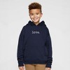 The Juniper Shop Embroidered Love Typewriter Youth Graphic Hoodie - 2 of 3