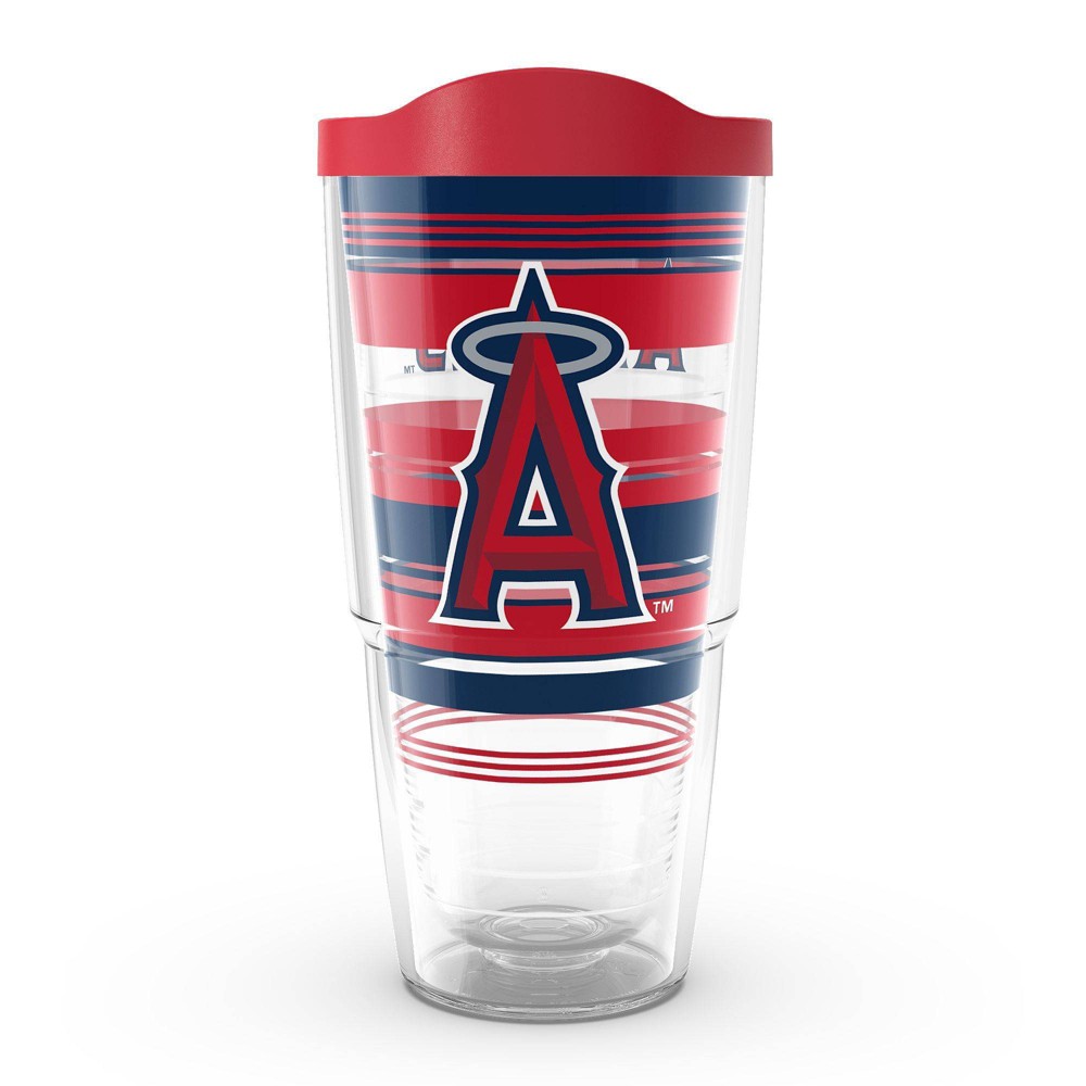 Photos - Glass MLB Los Angeles Angels 24oz Hype Stripes Classic Tumbler 