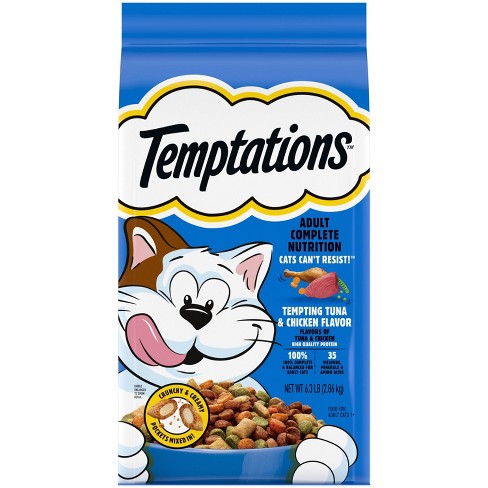 Temptations Dry Cat Food Tempting Tuna And Chicken Flavor 6.3lbs