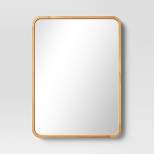 22" x 30" Rounded Corner Wood Wall Mirror - Threshold™