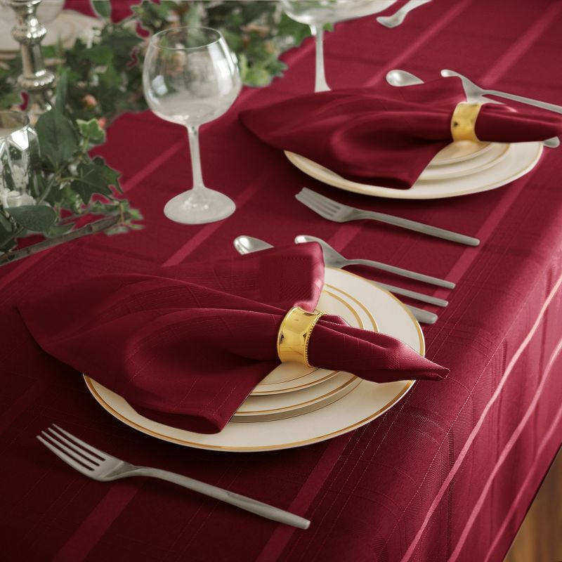 Elegance Plaid Stain Resistant Tablecloth - Elrene Home Fashions, 4 of 5