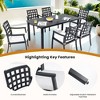 UNISOAR 7PC Outdoor Patio Dining Set with 6 Stationary Chairs - 2 of 4