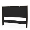 Polifurniture 4pc Full Juliette Bedroom Set Black: Modern Style, Includes Frame & 2 Nightstands - image 3 of 4