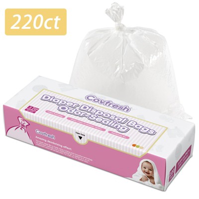 Covfresh Odor Sealing  Diaper Disposal Bags Durable & Unscented Diaper Waste Bags