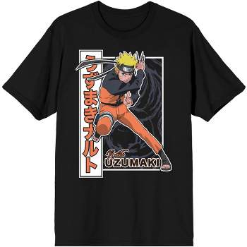 Naruto Shippuden Naruto Uzumaki Men's Black Graphic Tee-3xl : Target