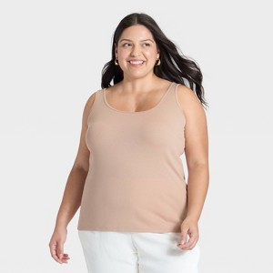 Women's Slim Fit Layered Tank Top - A New Day™ - 1 of 3