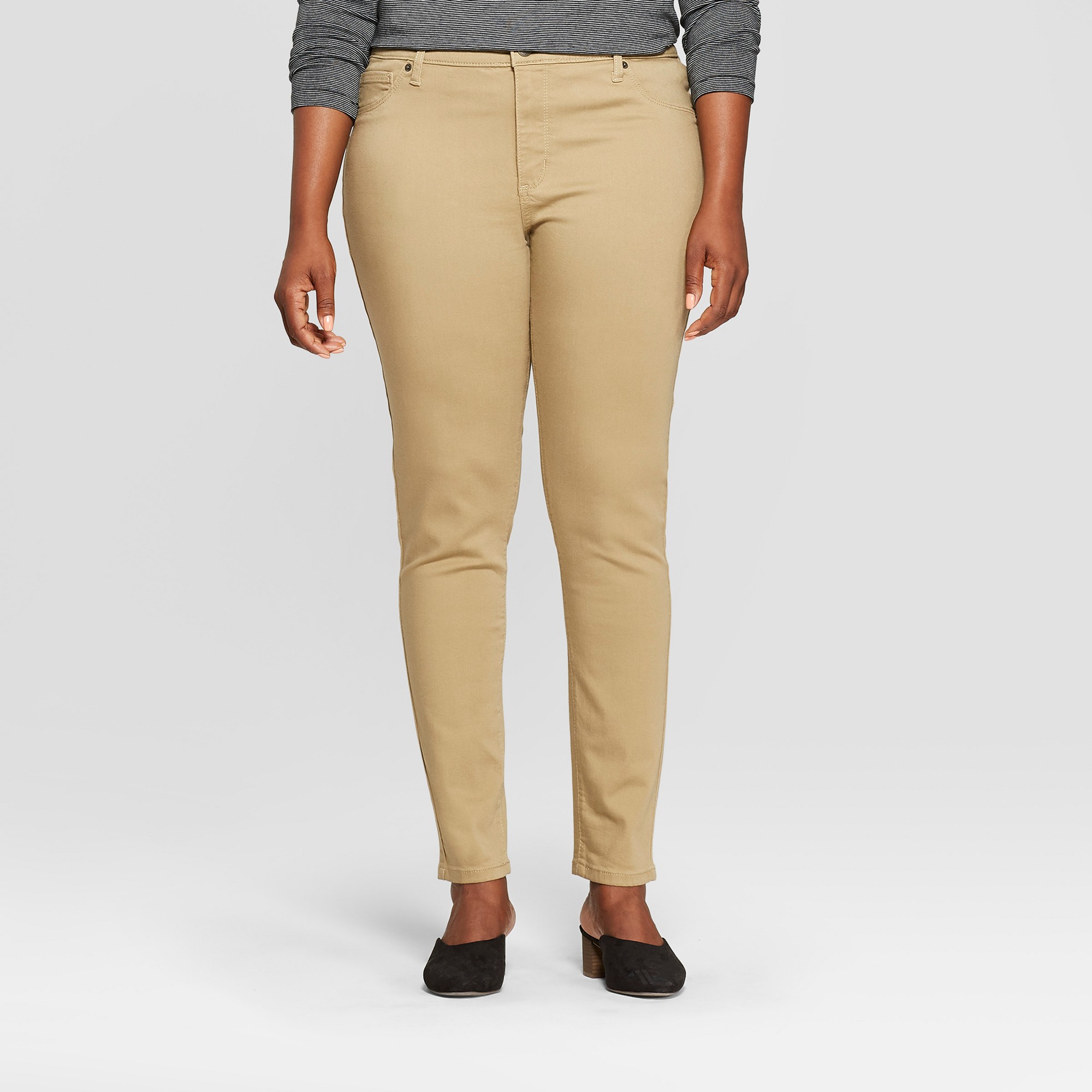 Plus size 2024 khaki jeggings