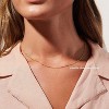 Tewiky Diamond Necklaces for Women, Dainty 14k Gold/Sterling Silver Choker Necklace Simple Gold Plated CZ Jewelry Necklaces for Women Trendy Gifts - 3 of 4