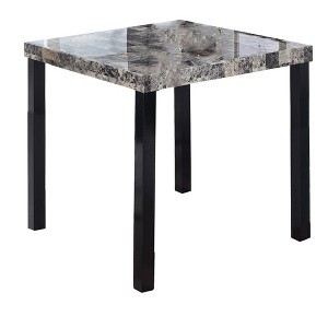 Best Master Furniture,Melissa Square Faux Marble Top Counter Height Table - 1 of 2