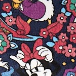 mickey and friends playful floral