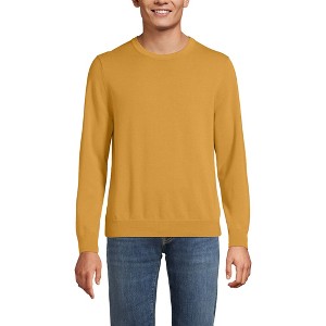 Lands' End Men's Fine Gauge Cotton Crew Neck Sweater - 1 of 3