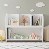Vynxaria 4-Tier Kids Bookshelf, Toddler Book Display Shelves for Organized Bedrooms, Playrooms & Classrooms in White - 3 of 4