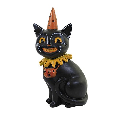 Halloween Black Cat Jack - One Figurine 6.25 Inches - Vintage-looking ...