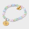 Little Words Project x Wicked "Wicked Witch" Charm Beaded Bracelet - Blue/Green/Gold - 2 of 4