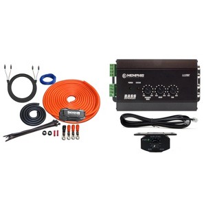 Memphis Audio LL2BE 2-Channel Line Output Converter with Digital Bass Restoration and 4GKIT 4-Gauge Amp Install Kit With ANL Fuse Holder - 1 of 4