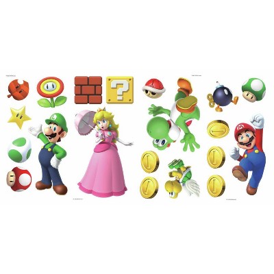 Super Mario Brothers Peel and Stick Wall Decal - RoomMates