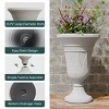 SEVOBAL 15.7" Planters Flower Pot 2-Pack Flower Pots with Award-Winning Design Indoor Outdoor Plants Green Plant Patio, Gold, 15.76"*15.76"*23.64" - 4 of 4