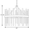 Progress Lighting Orrizo 6-Light Chandelier, Black Finish, Clear Glass Shade - 2 of 4