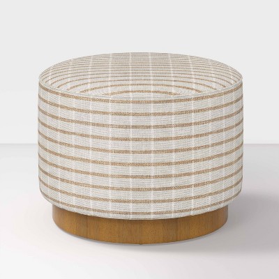 Round Ottoman with Plinth Base - Hearth & Hand™ with Magnolia