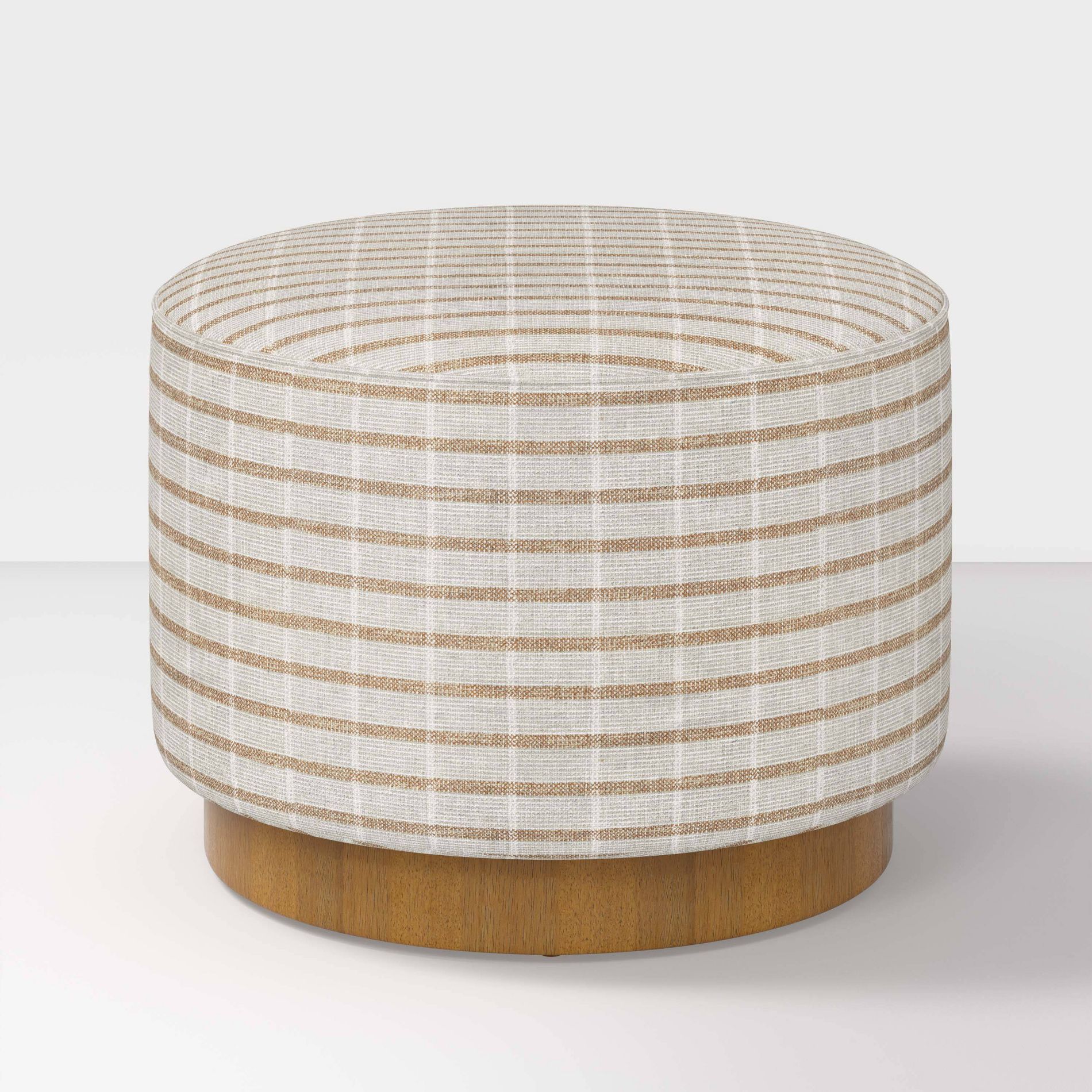 Round Ottoman with Plinth Base - Hearth & Hand™ with Magnolia