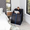 SereneLife Home Portable Steam One Person Sauna for Detox & Weight Loss - Black - 4 of 4
