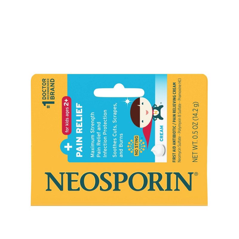 Neosporin Antibiotic and Pain Relieving Cream for Children - 0.5oz, 1 of 9