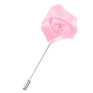 Unique Bargains Wedding Groom Boutonnieres Rose Flower Lapel Pins for Men 1 Pc - 1 of 4