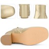 BLISSFUL STEP Squared Toe Platform Chunky Heels Ankle Boots for Women - 3 of 4