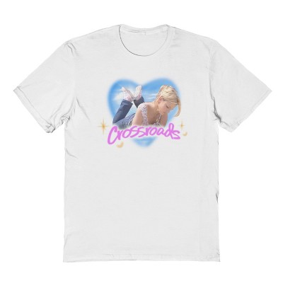 Britney Spears Crossroads Men's Heart Photo Short Sleeve Graphic Cotton T-shirt