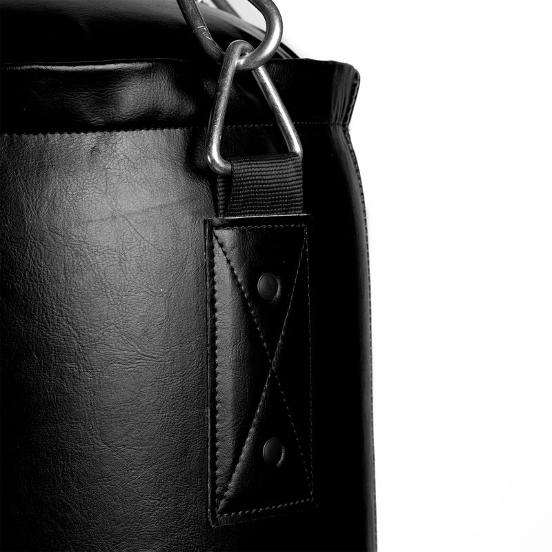 Everlast Powerlock 90 Pound Heavy Bag with Chain Style Hanging System, Double Reinforced D Ring and Nylon Strap for Boxing and Fitness Workouts, Black, 4 of 7