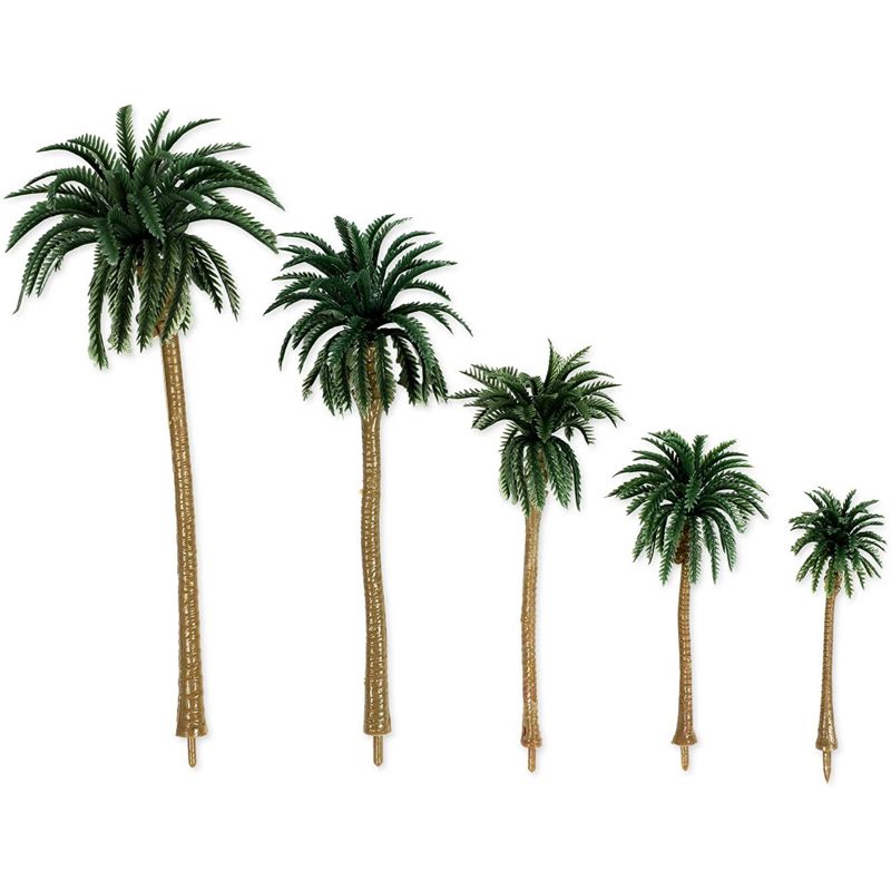 Bright Creations 15 Pieces Miniature Model Palm Trees for Dioramas, Arts and Crafts (5 Sizes), 2 of 8
