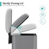 12L/3.2 Gal Stainless Steel Trash Can with Soft-Close Lid & Removable Inner Basket, Rectangular Step Trash Can for Bathroom, Fingerprint-Proof Finish - 2 of 4