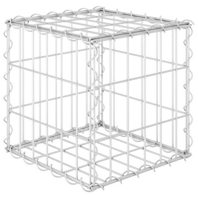 vidaXL Cube Gabion Raised Bed, Steel Wire Gabion Baskets for Outdoor ...