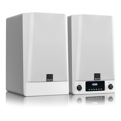 Svs Prime Wireless Pro Powered Speaker System Chromecast Airplay 2 - Pair (white Gloss) :