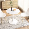 31.50" Tulip Table in Mid-Century Style, Tall Dining Table for 2-4, Round Pedestal Dining Table - 3 of 4