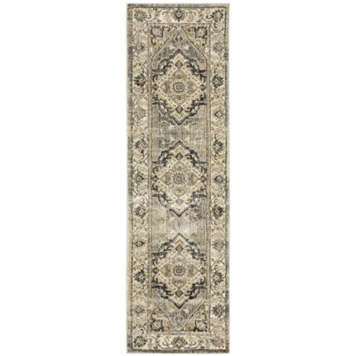 Oriental Weavers Florence 1805X Beige/ Grey Indoor Area Rug - 2'3" x 7'6"