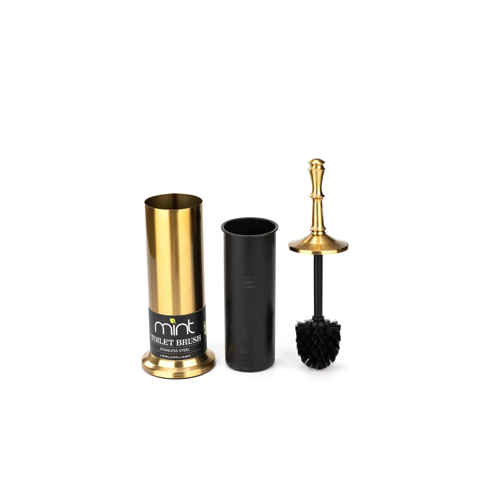J&V TEXTILES Industrial Toilet Brush, Toilet Bowl Brush with Extra Long Handle Toilet Scrubber and Covered Holder for Toilet Brush Set