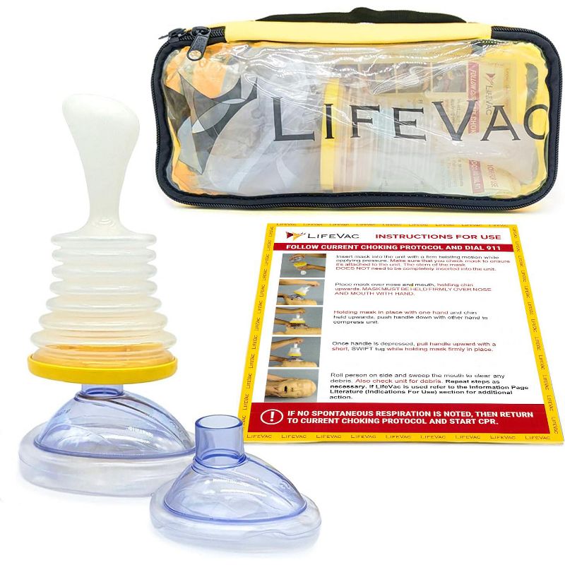 LifeVac Choking Rescue Device Travel Kit for Kids and Adults | Portable First Aid Airway Assist Device, 1 of 11