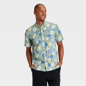 mens green floral dress shirt Men's Green Paisley Shirt