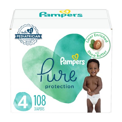 Image of Pampers Pure Protection Diapers Enormous Pack - Size 4 - 108ct
