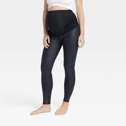 High Gloss Maternity Leggings - Isabel Maternity By Ingrid & Isabel™ Black  Xxl : Target