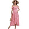 Womens FLOWER Flowy Dress Baby Shower Dresses for Mommy to Be - 3 of 3