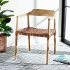 Munro Leather Woven Accent Chair - ACH1005 - Safavieh - 2 of 4