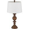 Cal Lighting Kelford 150W 3 Way Resin Table lamp with Taper Drum hardback Fabric Shade. Priced and Sold as Pairs - 2 of 4